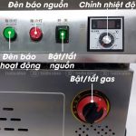 Bảng điều khiển bếp tách dầu 100l dùng gas