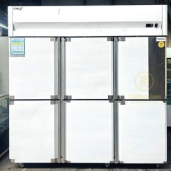 Tủ đông 6 cánh inox có quạt lạnh Snow Village SLLDZ4-1300LD - ảnh 8 Bên ngoài tủ đông 6 cánh Snow Village SLLDZ4-1300LD