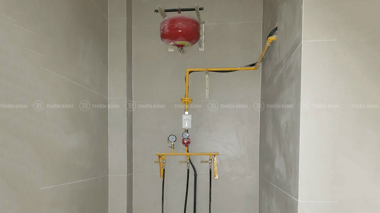 Hệ thống gas của khu bếp