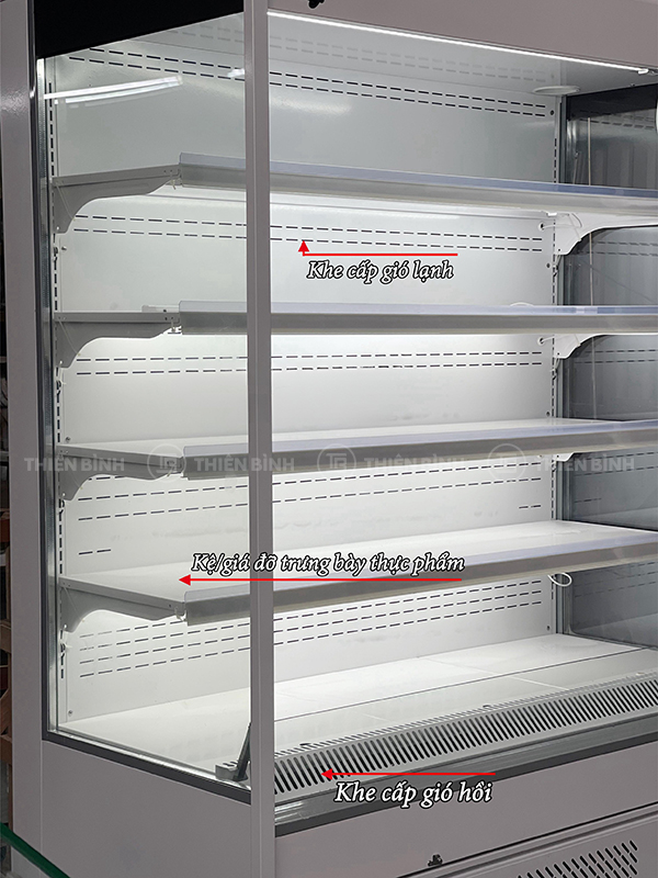 Tủ mát trưng bày siêu thị 1.5m Snow Village L.CMA-1.5 (Màn kéo) - ảnh 2 Khoang tủ Snow Village L.CMA-1.5