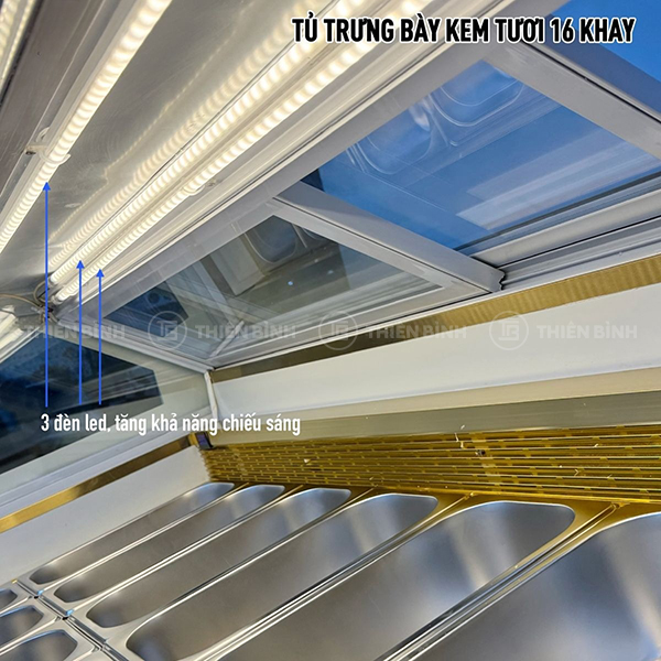 Tủ Snow Village BL-1.6V có đèn led chiếu sáng