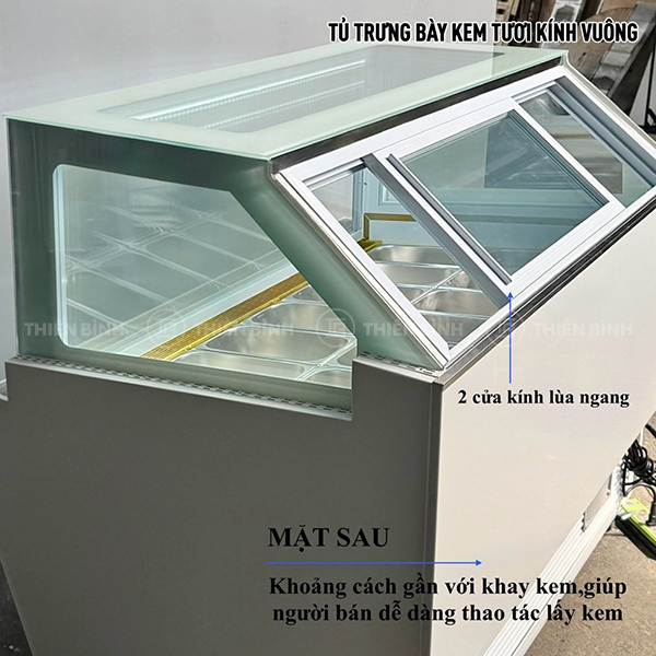 Tủ Snow Village BL-1.6V mặt sau