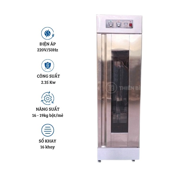 Tủ ủ bột 16 khay Hongling XF-16B Tủ ủ bột 16 khay Hongling XF-16B