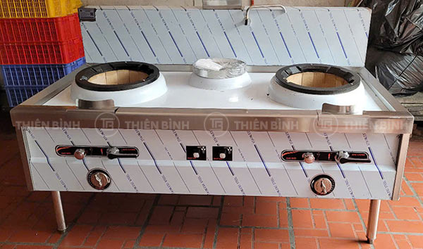 Bếp á 2 họng đất có quạt thổi và bầu nước 1m8 - ảnh 4 Bếp á 2 họng đất Thiên Bình cung cấp cho khách hàng tại Nam Định
