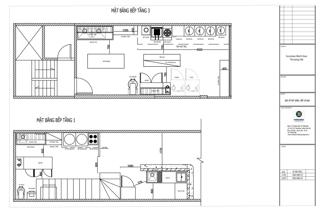 Bản vẽ thiết kế bếp nhà hàng