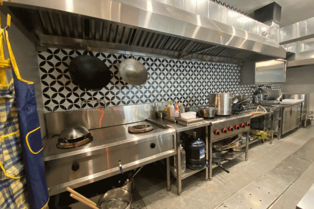 Hệ thống bếp công nghiệp cung cấp cho bếp quán ăn