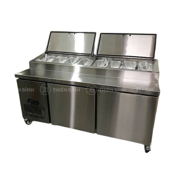 Bàn pizza Berjaya BS2D/PCF6/Z - ảnh 1 Mặt trước bàn pizza Berjaya BS2D/PCF6/Z