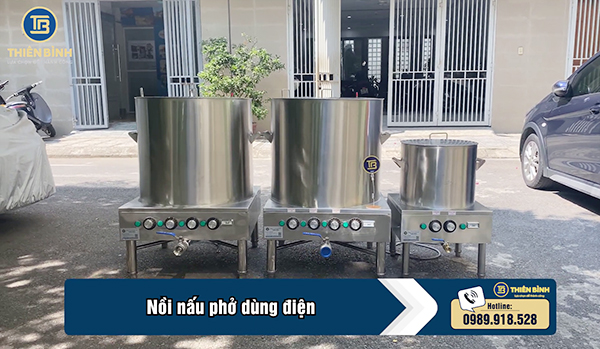 Thiên Bình cung cấp đa dạng dung tích nồi nấu phở