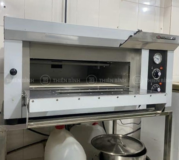 Lò nướng pizza 1 tầng dùng gas Hongling PZG-401A - ảnh 4 khoang lo pizza hongling pzg 401a