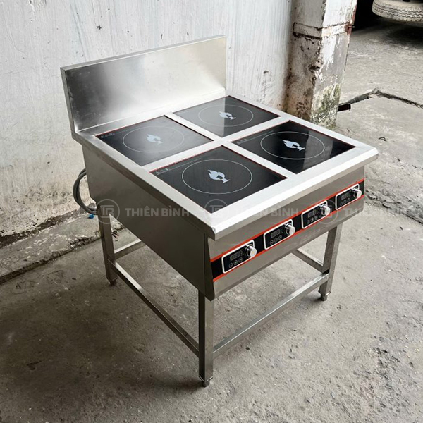 Bếp âu điện từ 5kW x 4 họng - ảnh 3 Thiết kế bếp âu điện từ 4 họng 5kW