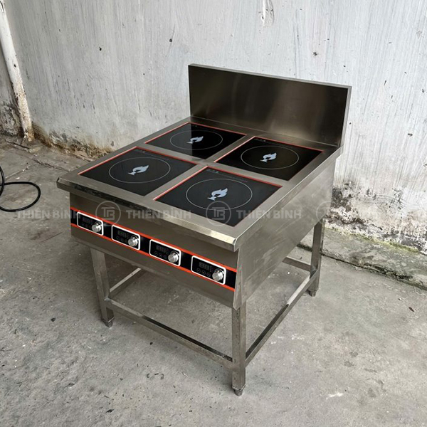 Bếp âu điện từ 5kW x 4 họng - ảnh 4 Thiết kế bếp âu điện từ 4 họng