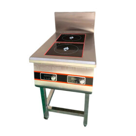 Bếp từ 2 họng 5kW chiều dọc chân cao