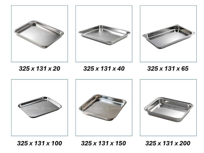 Tổng hợp kích thước các loại khay inox GN và ứng dụng thực tế - ảnh 15 Tổng hợp các kích thước khay GN 2/8