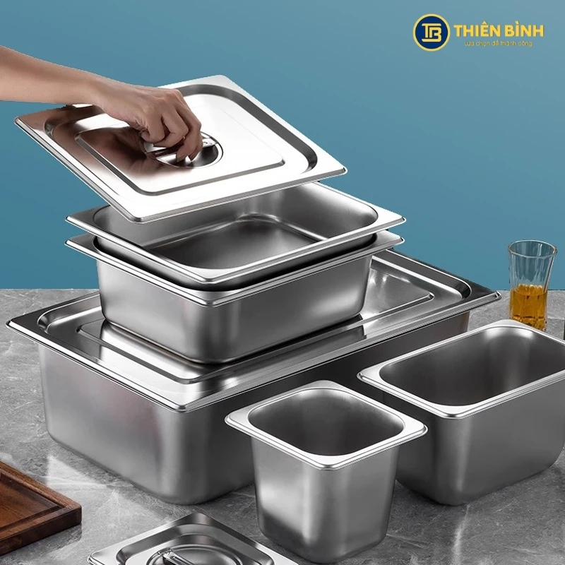 Tổng hợp kích thước các loại khay inox GN và ứng dụng thực tế - ảnh 2 giới thiệu tổng quan về khay inox GN