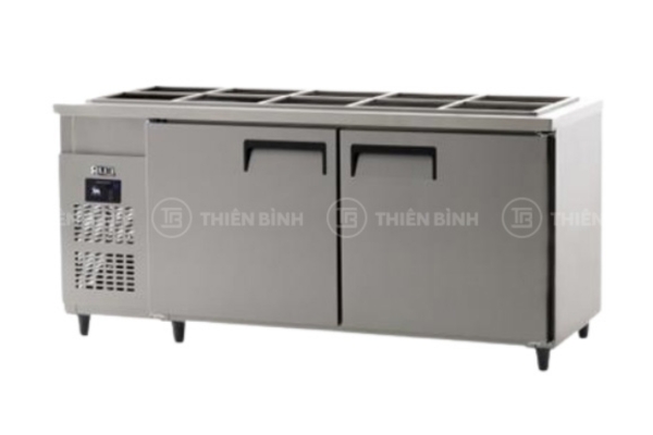 Ảnh bàn mát salad 2 cánh inox 1m8 Unique UDS-18RBDR