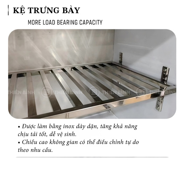 Tủ lạnh trưng bày trên mát – dưới đông 1m5 Snow Village PLRD-15N2B2 - ảnh 4 Kệ trưng bày của tủ Snow Village PLRD-15N2B2