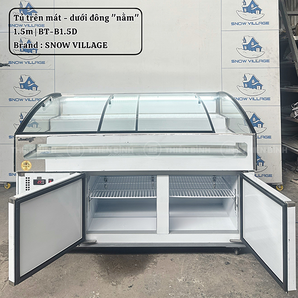 Tủ trưng bày thực phẩm đông mát 2m Snow Village BT-B2.0D - ảnh 1 Kết cấu tủ Snow Village BT-B2.0D