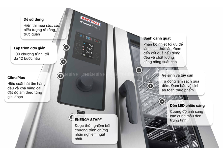 Lò hấp nướng đa năng 6 khay Rational iCombi Classic CB2ERRA.0001146 - ảnh 1 Lò hấp nướng đa năng Rational iCombi Classic CB2ERRA.0001146