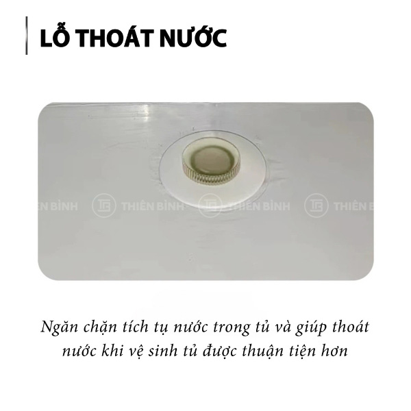 Lỗ thoát nước của tủ Snow Village PLRD-18N2B2