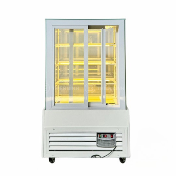 Tủ bánh kem 4 tầng 90cm Snow Village GB-250-4L.Z4 - ảnh 2 Mặt sau của tủ bánh kem 4 tầng 90cm Snow Village GB-250-4L.Z4