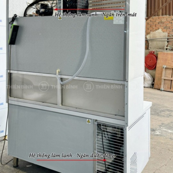 Tủ lạnh trưng bày trên mát – dưới đông 1m5 Snow Village PLRD-15N2B2 - ảnh 2 Mặt sau của tủ Snow Village PLRD-15N2B2