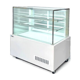 Tủ bánh kem 3 tầng 1m5 kính vuông Snow Village DG-1500
