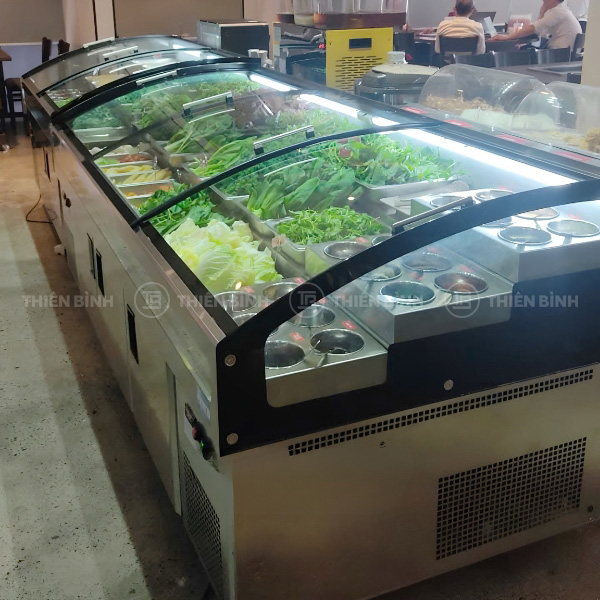 Tủ trưng bày thực phẩm đông mát 1m5 Snow Village BT-B1.5D - ảnh 6 Tủ Snow Village BT-B1.5D tại quán ăn