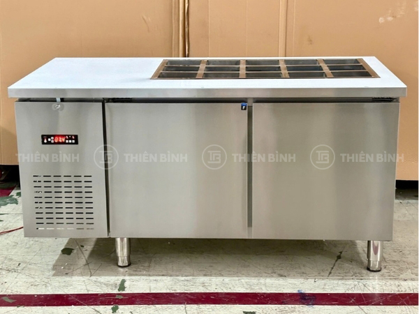 Bàn salad 2 chế độ Lightcool LC-SL1575C (inox 430)