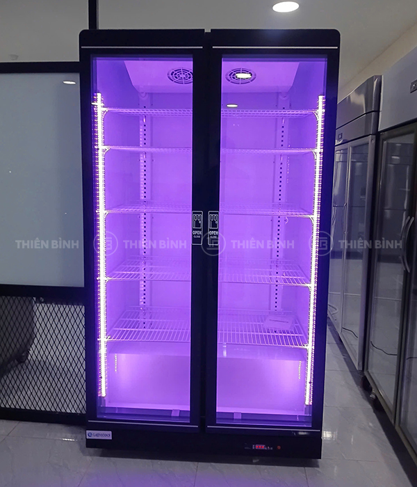 Tủ mát 2 cánh kính Lightcool LC-2K1100C đèn tím