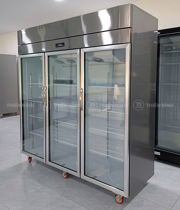 Tủ mát 3 cánh kính Lightcool LC-3K1600C (inox 430) - ảnh 2 Tủ mát 3 cánh kính Lightcool LC-3K1600C inox 430