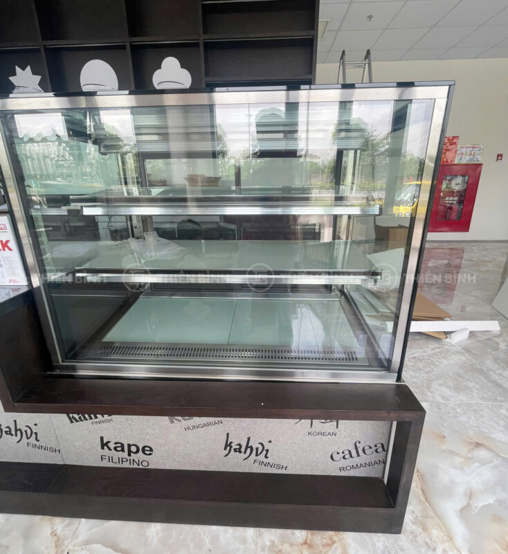 Tủ bánh kem kính vuông Berjaya RCS-12SB13-2FB