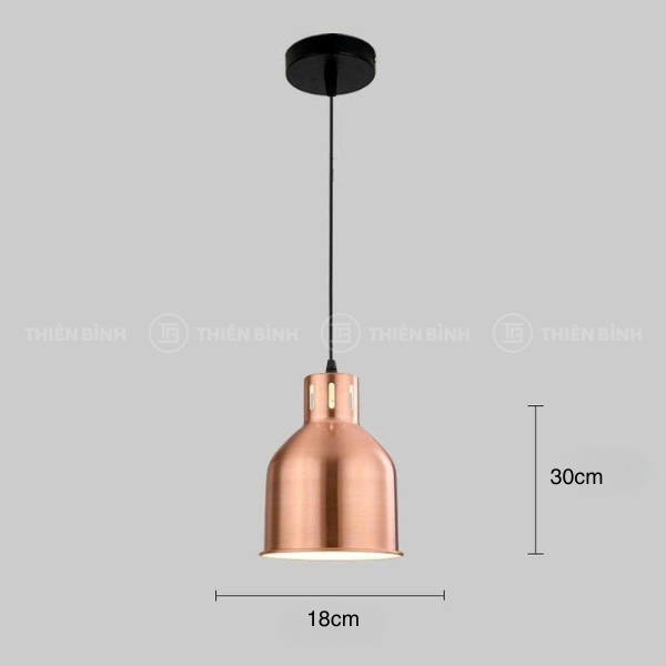 Ảnh chao đèn thả chịu nhiệt DT175/CU