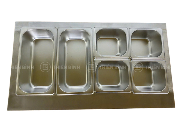 Hình ảnh thiết bị giữ nóng thức ăn đặt bàn 6 khay
