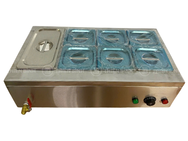Hình ảnh thiết bị giữ nóng thức ăn đặt bàn 7 khay
