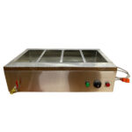 Hình ảnh thực tế của thiết bị giữ nóng thức ăn đặt bàn 4 khay