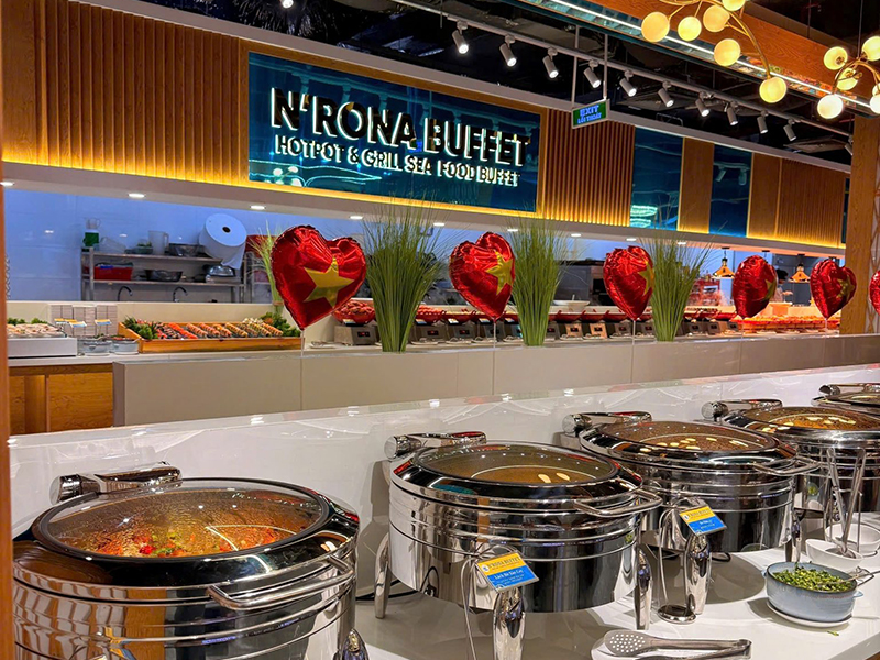 Cung cấp thiết bị cho nhà hàng buffet N'Rona - Aeon Mall Tân Phú - ảnh 3 nha hang nrona