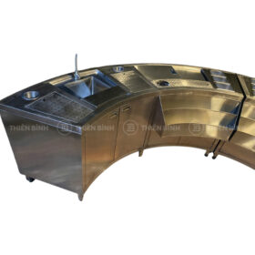 Hình ảnh của quầy trà sữa inox