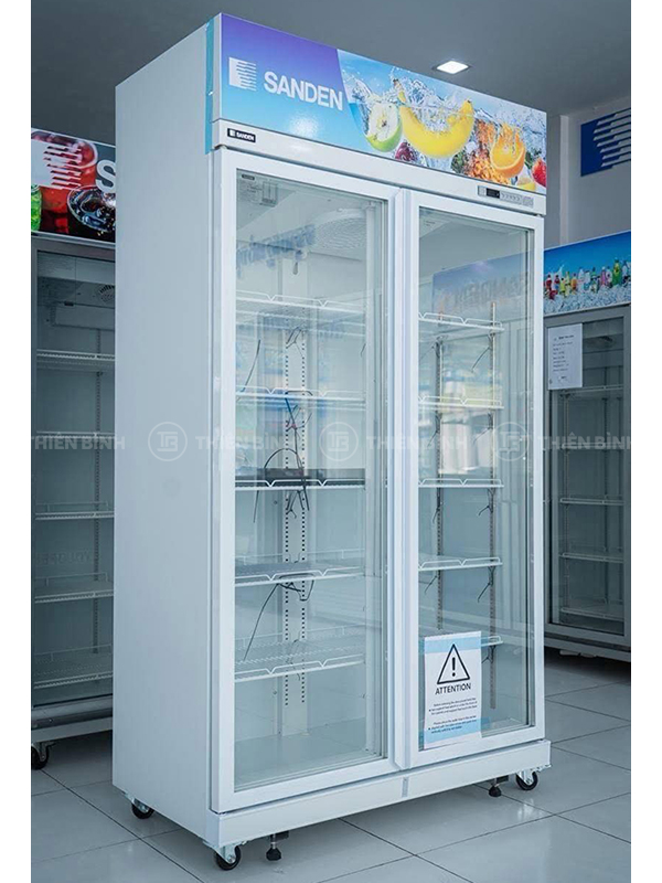 Tủ mát 2 cánh kính Sanden YPC-1100 - ảnh 3 tủ mát 2 cánh kính Sanden YPC-1100