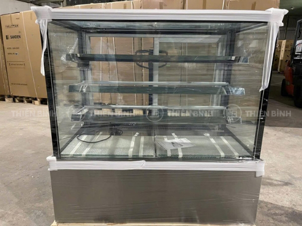 Tủ trưng bày bánh 4 tầng 1m2 kính vuông Sanden SKR-1203G - ảnh 1 Tủ trưng bày bánh 1m2 Sanden SKR-1203G