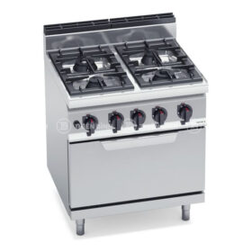 Bếp Âu 4 họng có lò nướng BERTO'S - G7F4P+FG