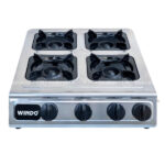 Bếp gas công nghiệp 4 họng gang Windo-414