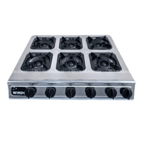 Bếp gas công nghiệp 6 họng gang Windo-612