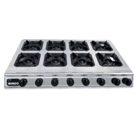 Bếp gas công nghiệp 8 họng gang Windo-812