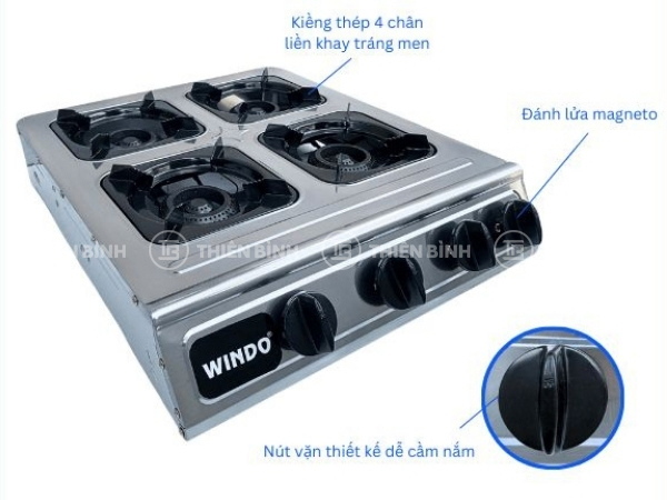 Bếp gas công nghiệp Windo-412