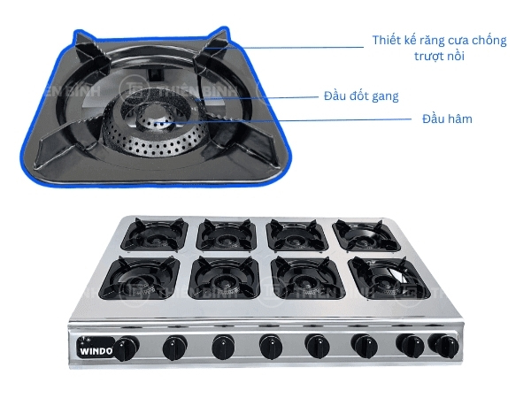 Bếp gas công nghiệp Windo-812