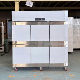 tủ đông 2 chế độ đông hoặc mát 6 cánh inox Lightcool LC-6I1600F